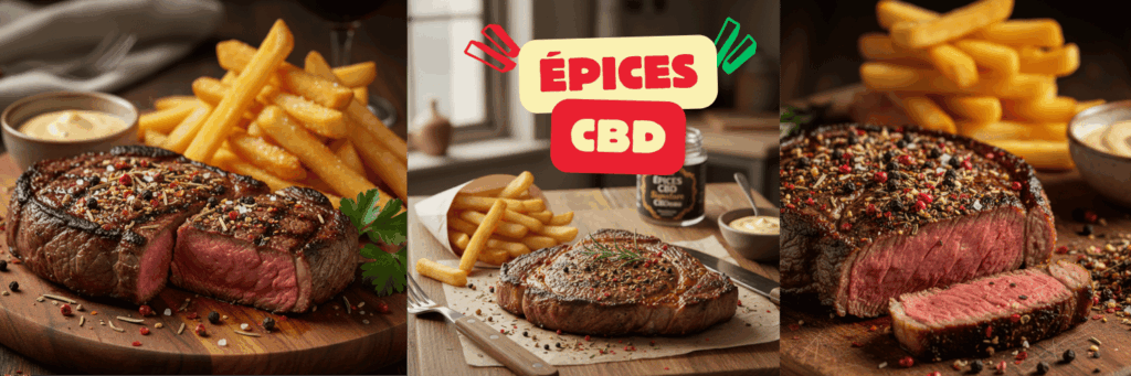 Steak Frites au CBD – Recette Gourmande avec les Épices CBD Signature de CBD’eau