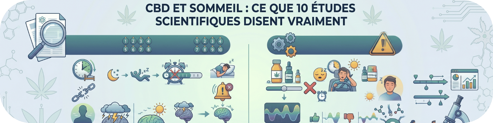 CBD et sommeil : ce que 10 études scientifiques disent vraiment