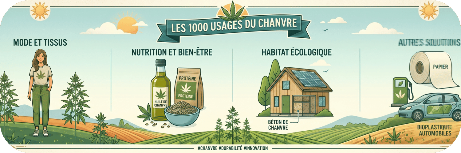 Les 1000 usages du chanvre : textile, alimentation, construction